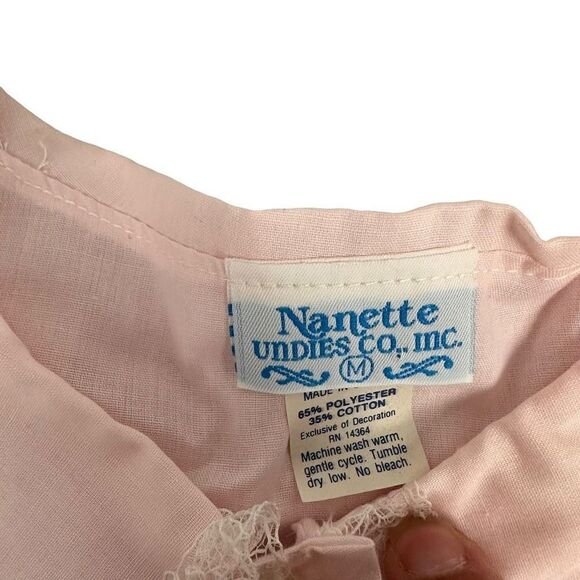 Nanette Undies Co. Inc Pink Bed Jacket size Medium - Picture 4 of 8